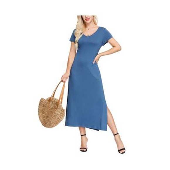 Ink + Ivy Dresses & Skirts - NWT INK+IVY Short Sleeve Jersey Swing Maxi Dresses, Pockets, Stretch Large